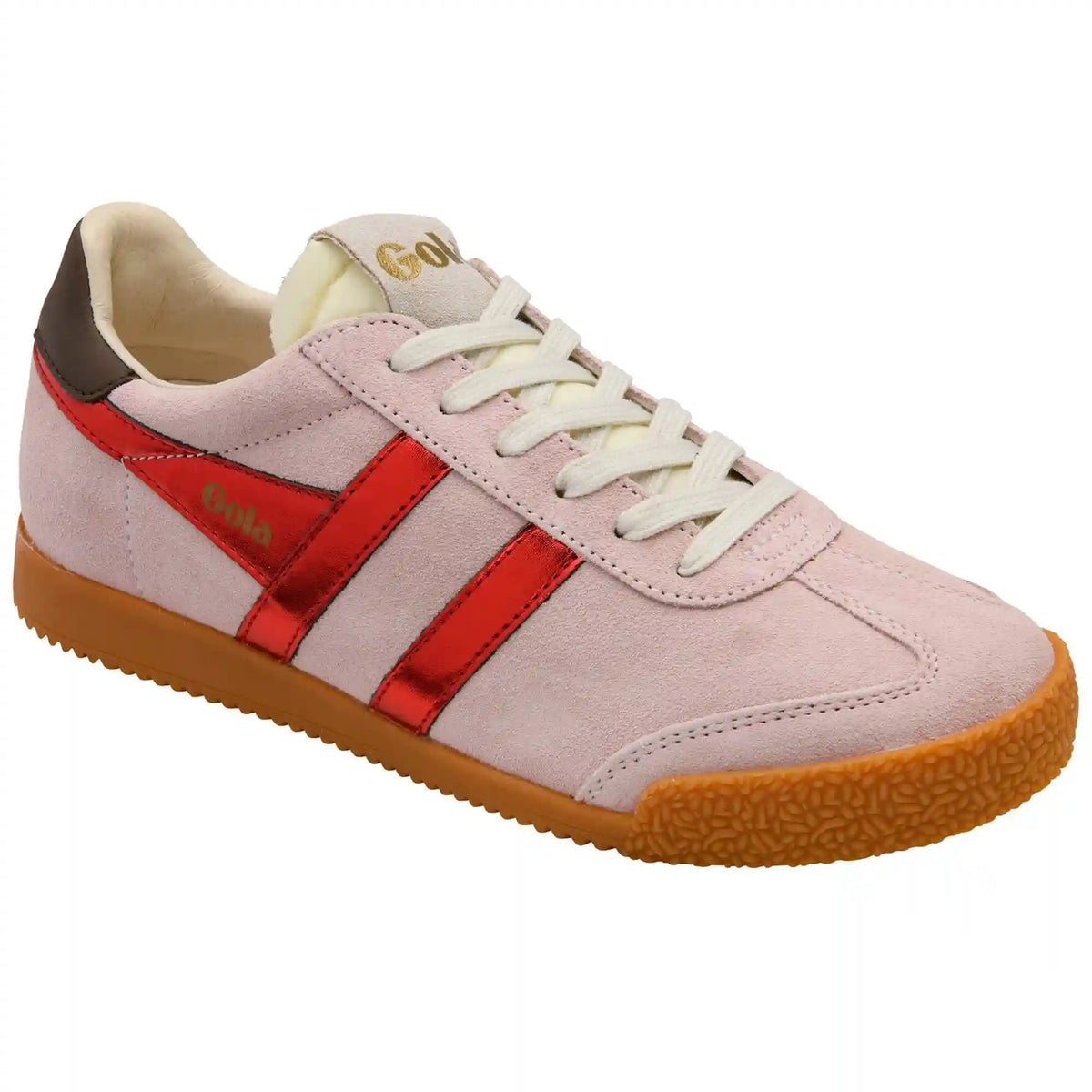 Gola Classics Women's Elan Glitz Sneakers - Rose/Red/Dark Brown