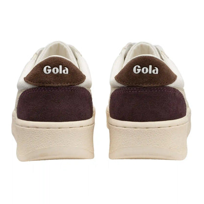 Gola Classics Women's Grandslam Trident Sneakers - White/Wheat/Dark Brown