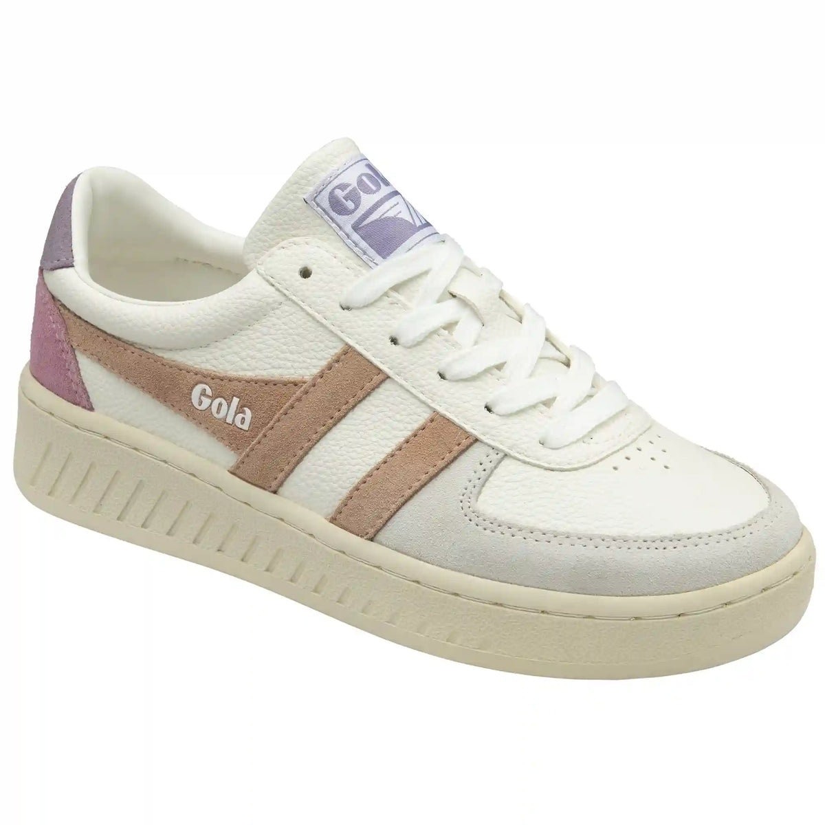 Gola Classics Women's Grandslam Trident Sneakers - White/Cameo/Lily