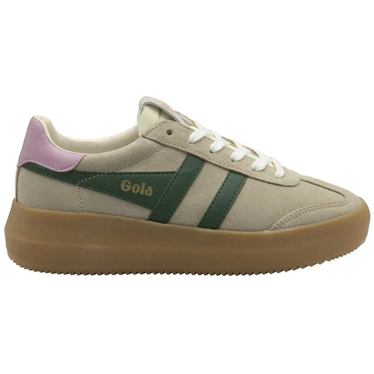 Gola Classics Women's Athena Sneakers - Bone/Evergreen/Candy/Gum