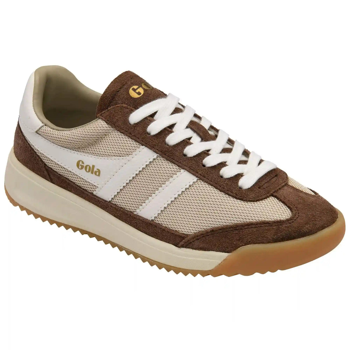 Gola Classics Women's Tornado '88 Mesh Sneakers - Bone/Dark Brown/Off White