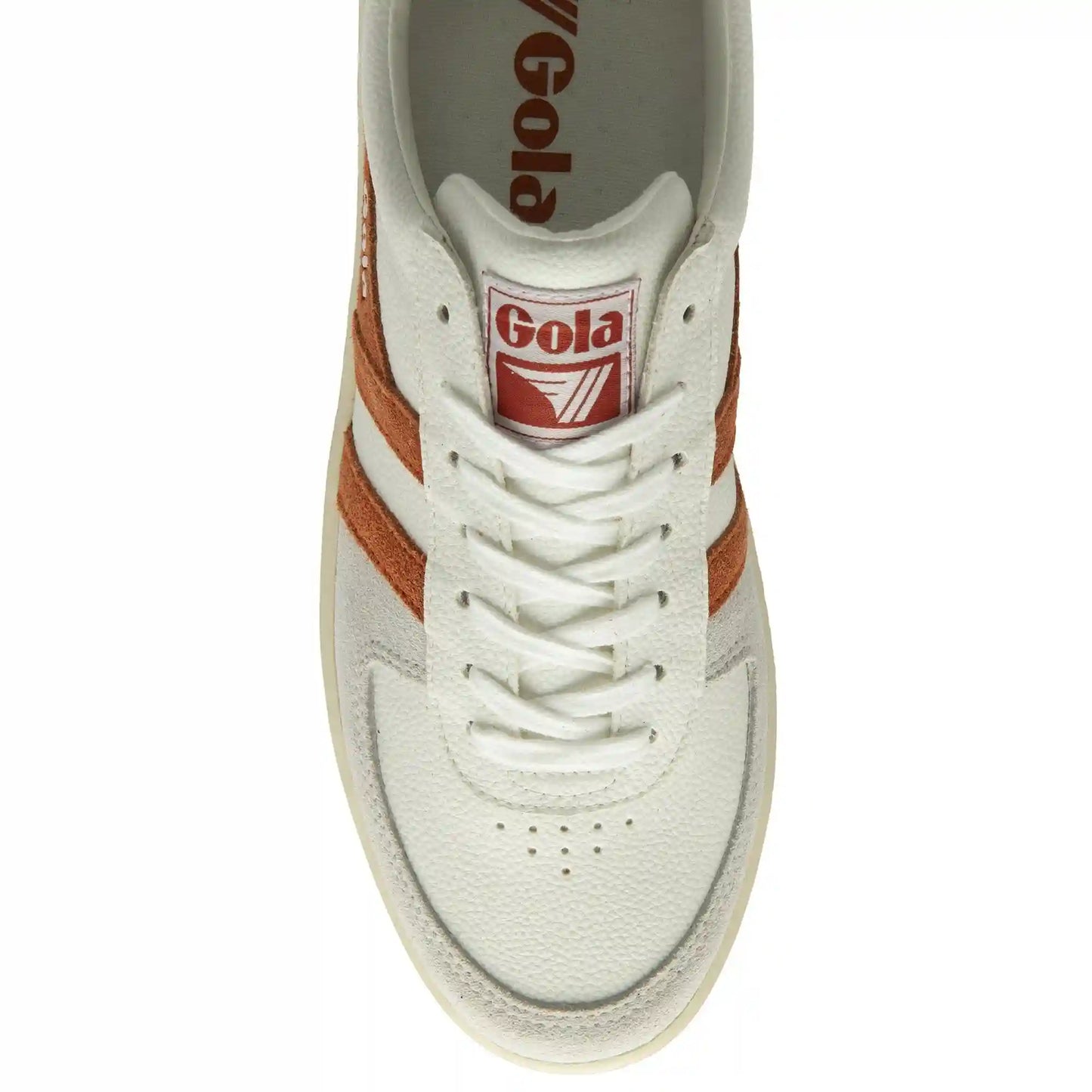 Gola Classics Men's Grandslam Trident Sneakers - White/Moody Orange/Tobacco