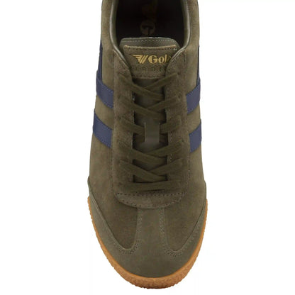 Gola Classics Men's Harrier Suede Sneakers - Khaki/Navy