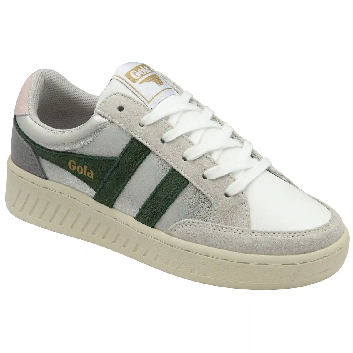 Gola Classics Women's Superslam Blaze Sneakers - Silver/Evergreen/Chalk Pink