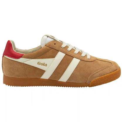 Gola Classics Women's Elan Sneakers - Caramel/Off White/Deep Red