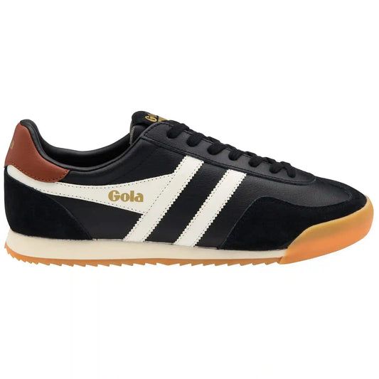 Gola Classics Men's Europa Leather Sneakers - Black/Off White/Rust