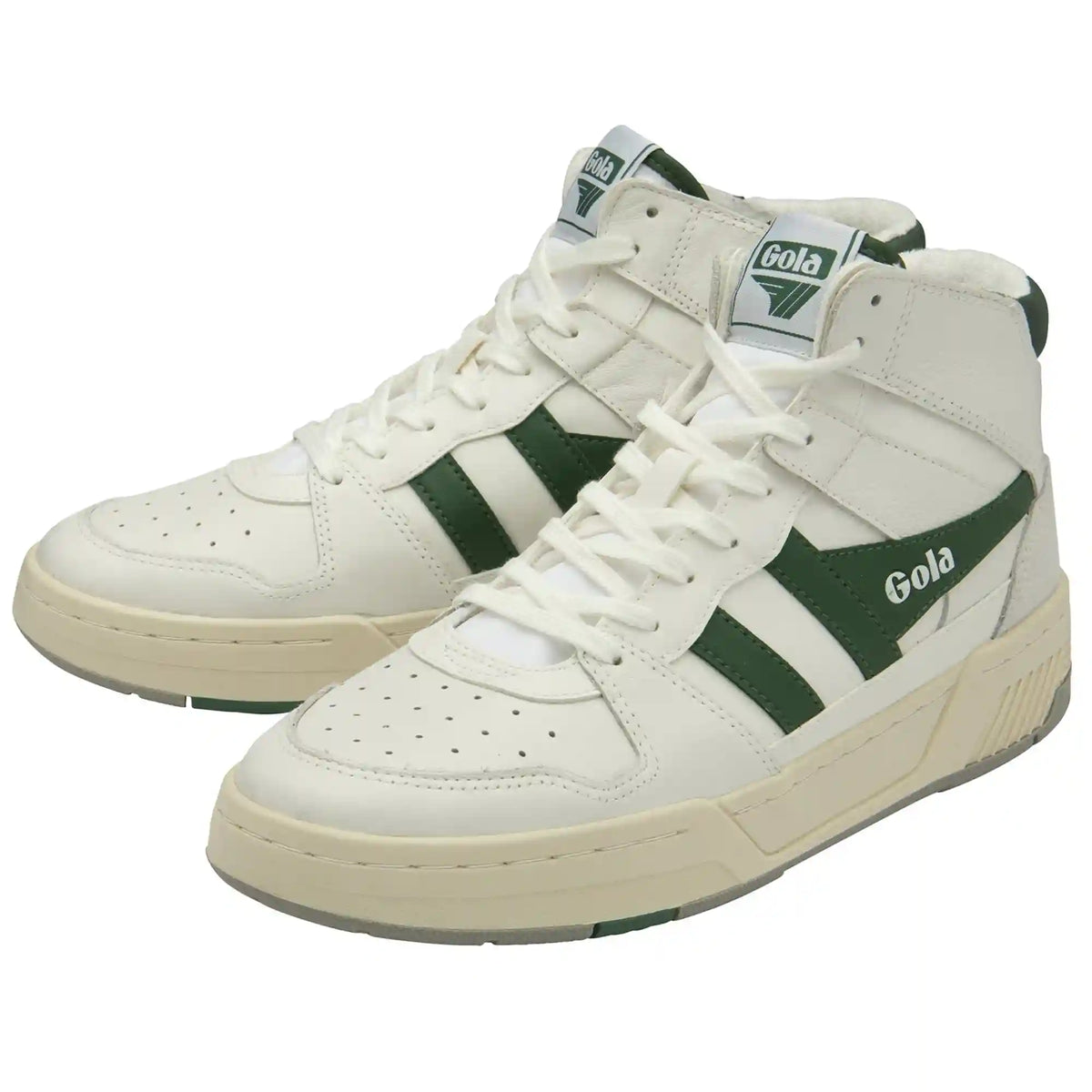 Gola Classics Men's Allcourt High Sneakers - White/Green