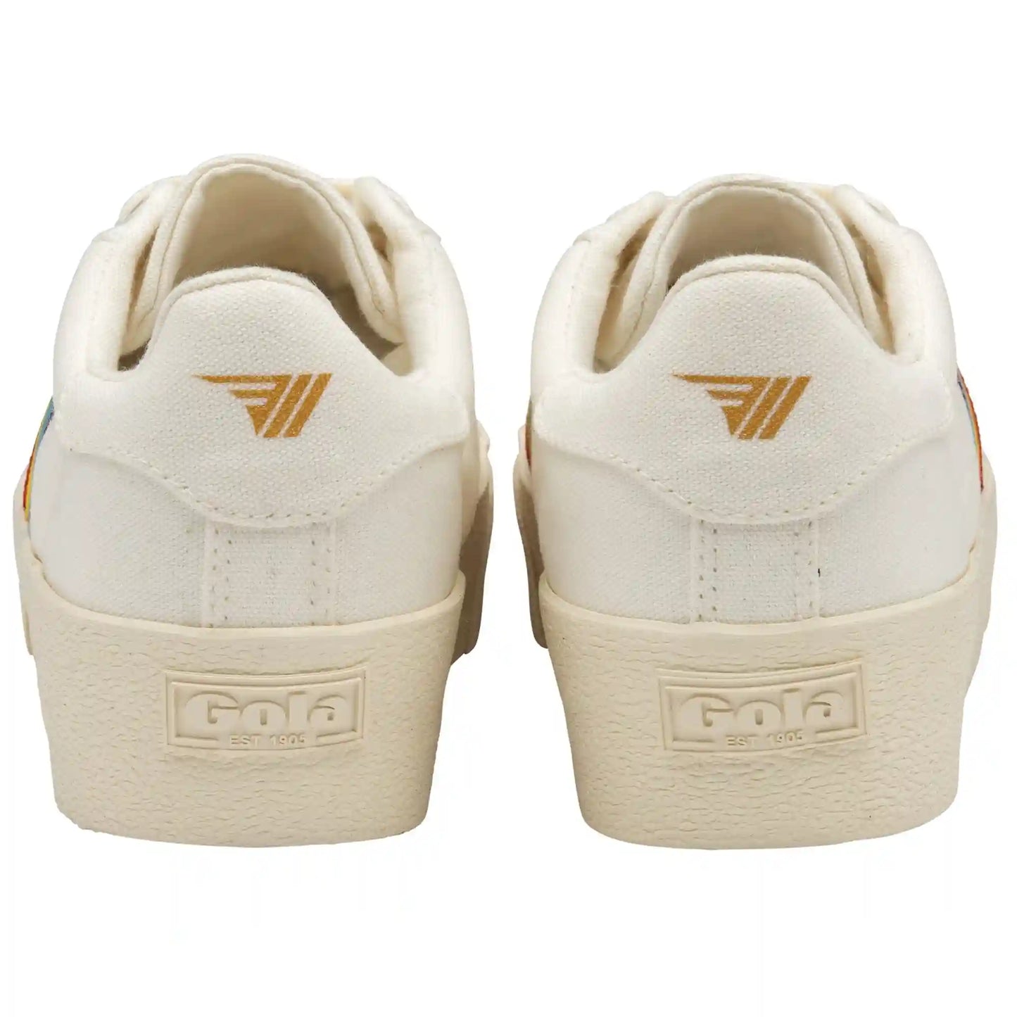 Vegan Gola Classics Women's Orchid Platform Rainbow - Off White/Multi