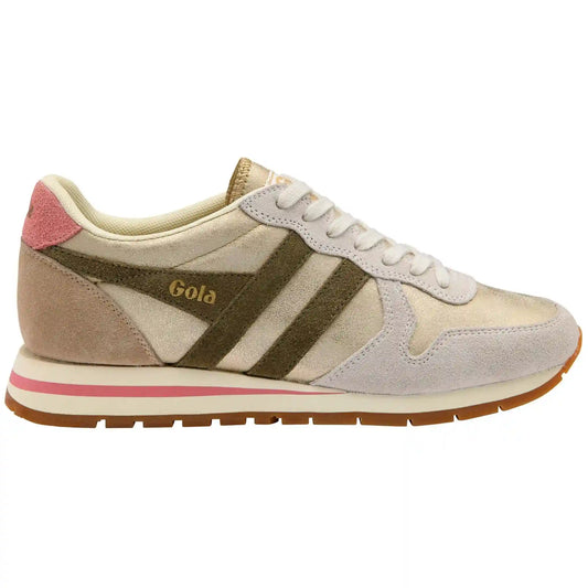 Gola Classics Women's Daytona Blaze Sneakers - Gold/Khaki/Coral Pink