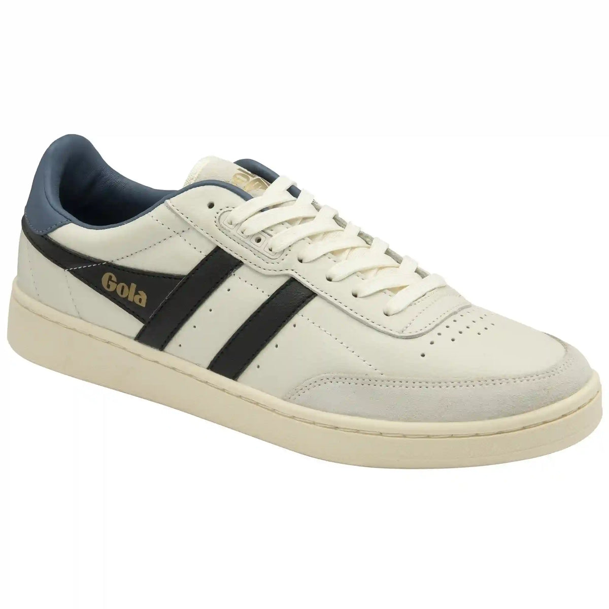 Gola Classics Men's Contact Leather Sneakers - Off White/Black/Moonlight