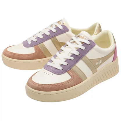 Gola Classics Women's Grandslam Quadrant Sneakers - Off White/Cameo/Gold/Candy