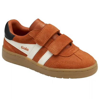 Gola Classics Kids' Viper Strap Sneakers - Moody Orange/Off White/Black/Gum