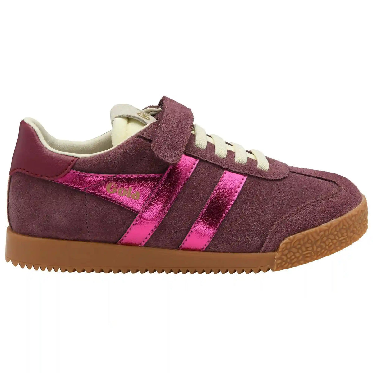 Gola Classics Kids' Elan Glitz Strap Sneakers - Windsor Wine/Fuchsia/Cerise