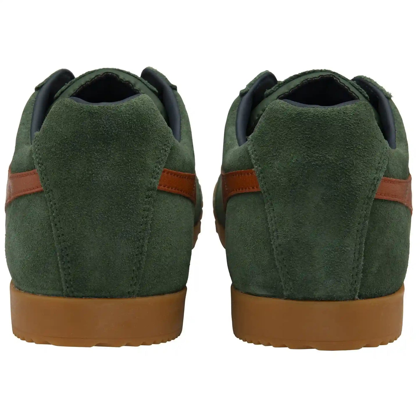Gola Classics Men's Harrier Suede Sneakers - Evergreen/Moody Orange/Navy
