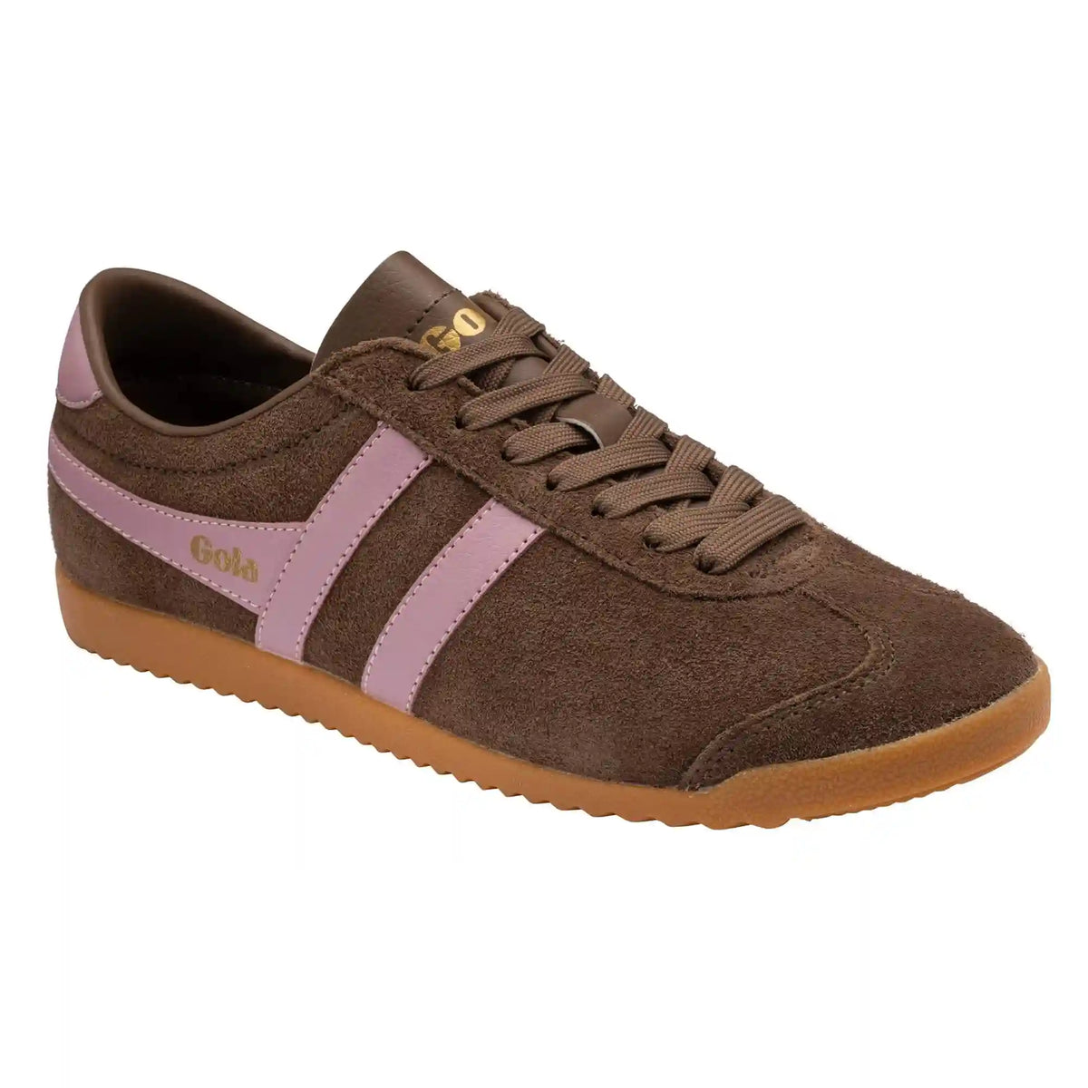 Gola Classics Women's Bullet Suede Sneakers - Dark Brown/Candy/Gum