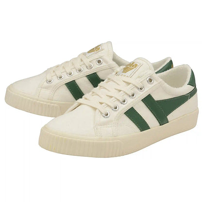 Vegan Gola Classics Women's Tennis Mark Cox Sneakers - Off White/Dark Green