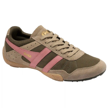 Gola Classics Women's Cascade Sneakers - Khaki/Cappuccino/Coral Pink/Gum
