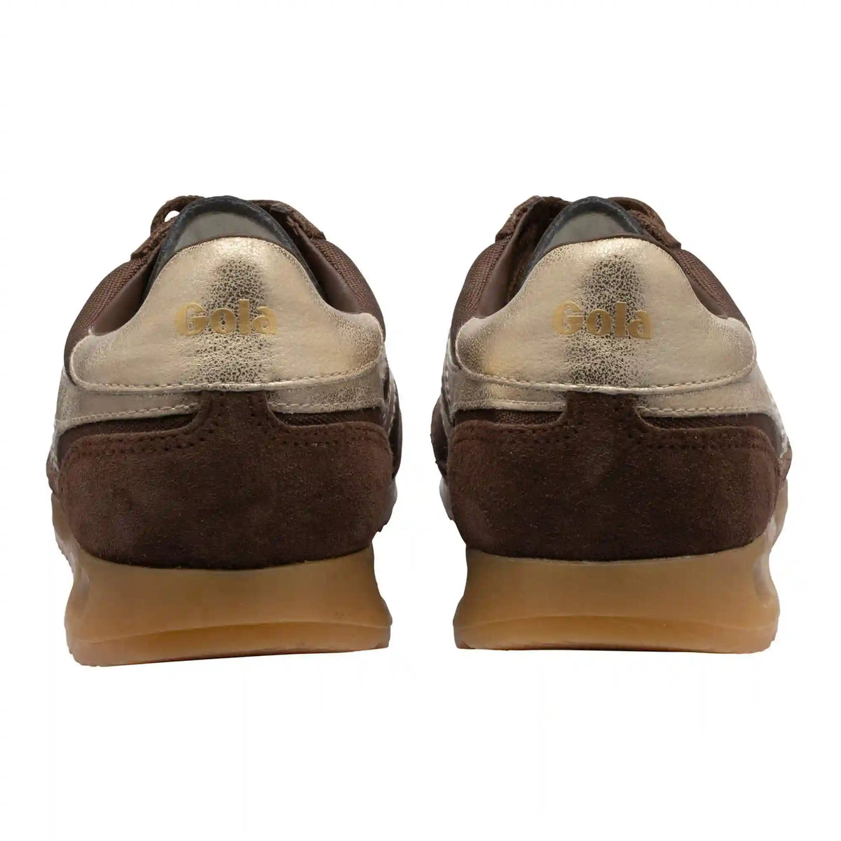 Gola Classics Women's Tornado Sneakers - Dark Brown/Gold