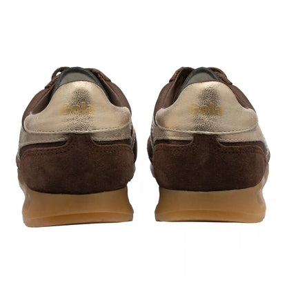 Gola Classics Women's Tornado Sneakers - Dark Brown/Gold