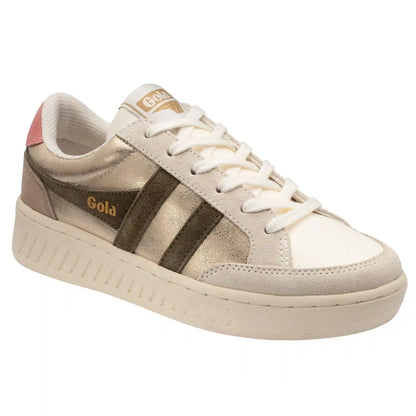 Gola Classics Women's Superslam Blaze Sneakers - Gold/Khaki/Coral Pink