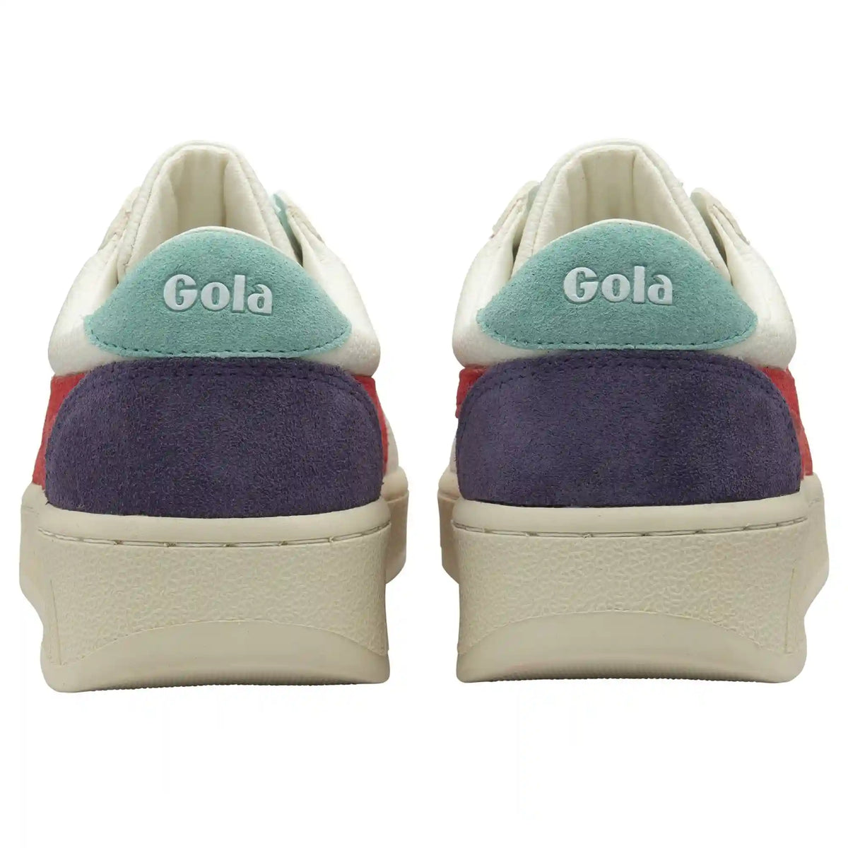 Gola Classics Women's Grandslam Trident Sneakers - White/Coral/Sea Mist