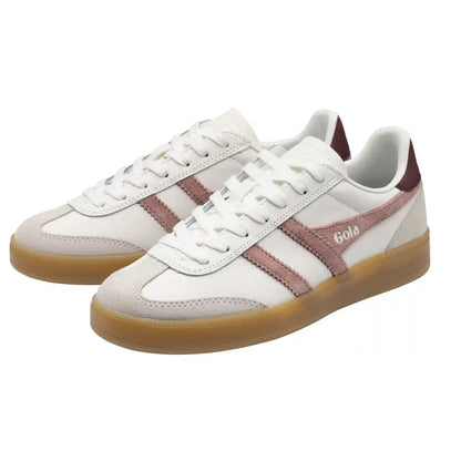 Gola Classics Women's Viper Leather Sneakers - White/Brownrose/Windsor Wine/Gum
