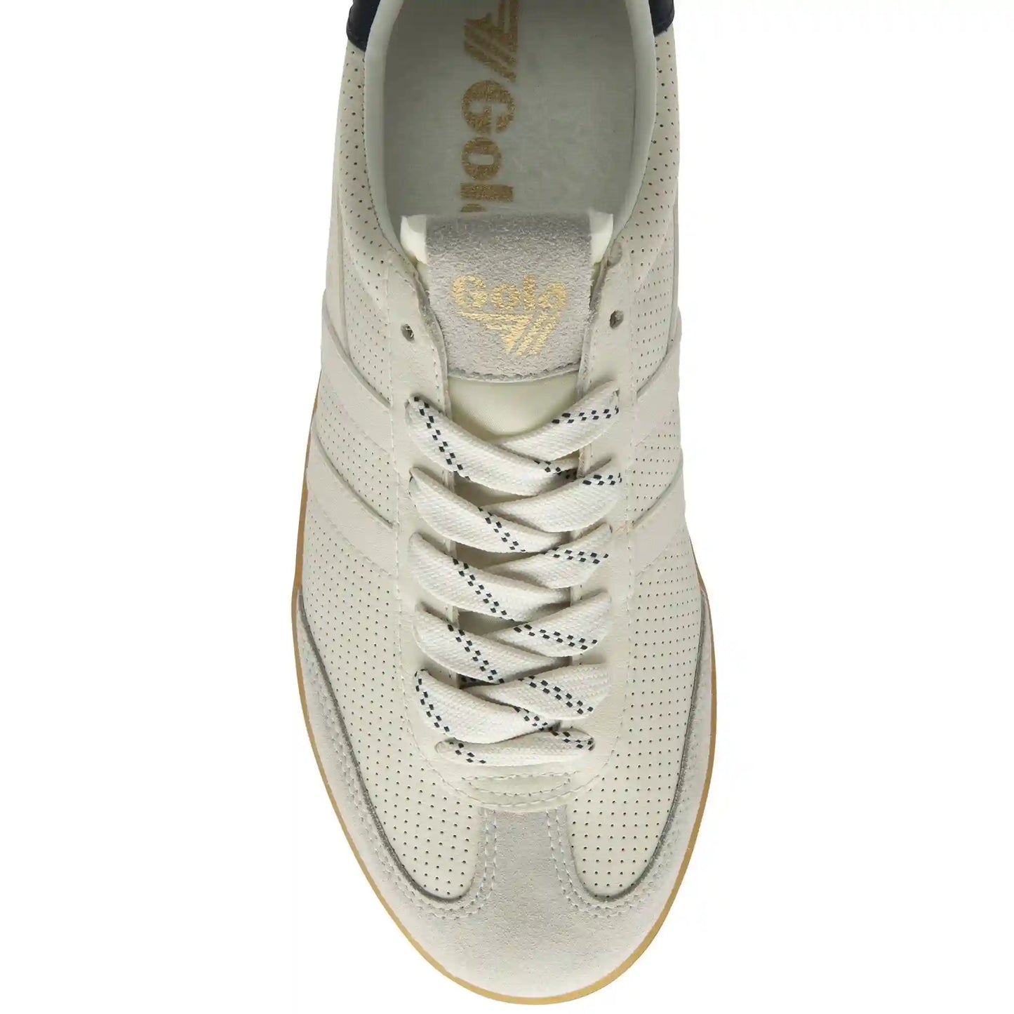 Gola Classics Men's Cyclone Leather '76 Sneakers - Off White/Navy/Gum