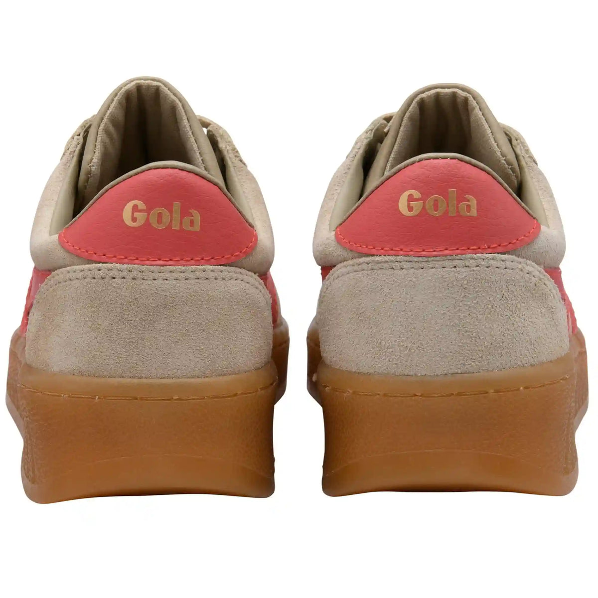Gola Classics Women's Grandslam Suede Sneakers - Bone/Coral/Gum