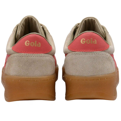 Gola Classics Women's Grandslam Suede Sneakers - Bone/Coral/Gum