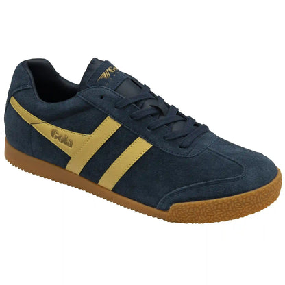 Gola Classics Men's Harrier Suede Sneakers - Navy/Pollen