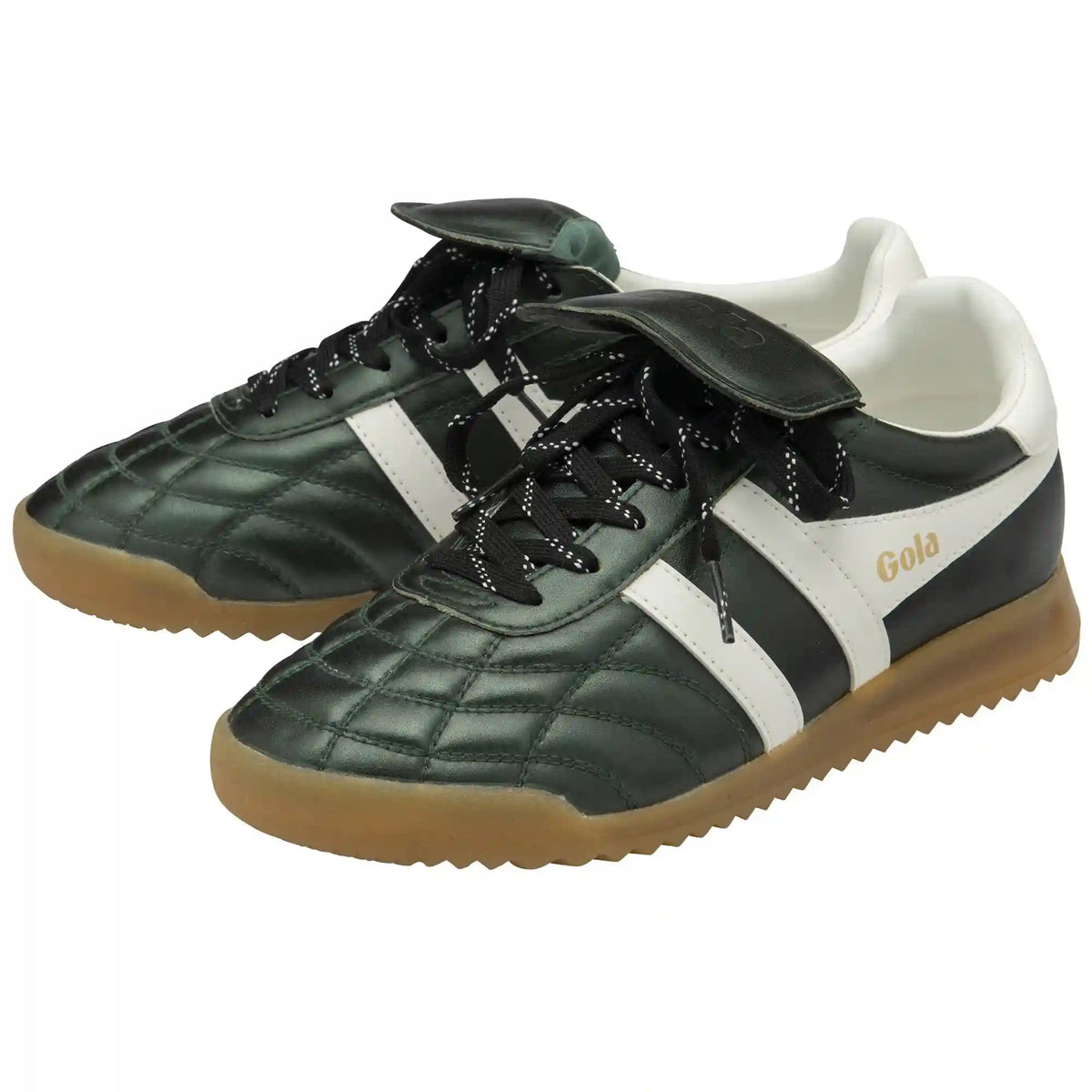 Gola Classics Women's Stadium '86 Sneakers - Bottle Green/Off White