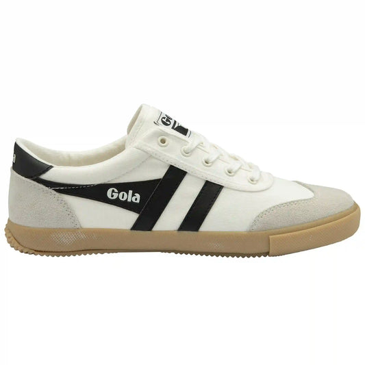 Gola Classics Men's Badminton Plimsoll Sneakers - Off White/Black/Gum