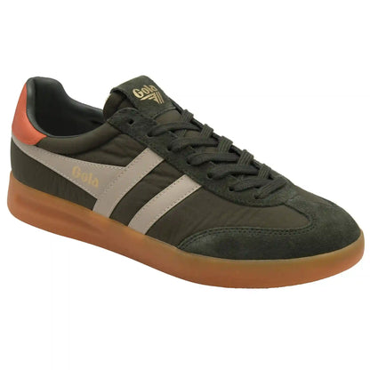 Gola Classics Men's Cyclone Nylon Sneakers - Dark Khaki/Bone/Moody Orange/Gum