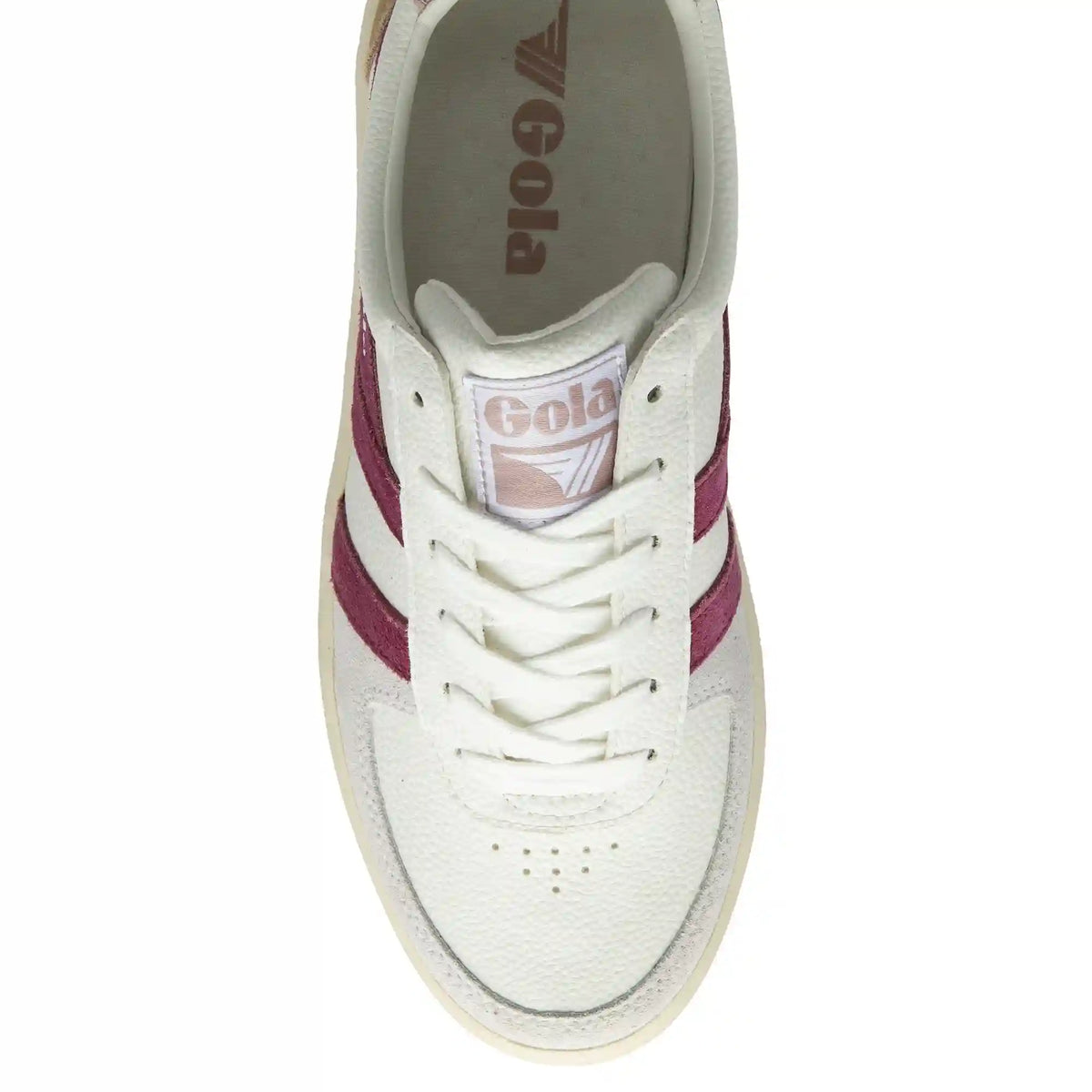 Gola Classics Women's Grandslam Trident Sneakers - White/Cerise/Chalk Pink