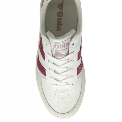 Gola Classics Women's Grandslam Trident Sneakers - White/Cerise/Chalk Pink