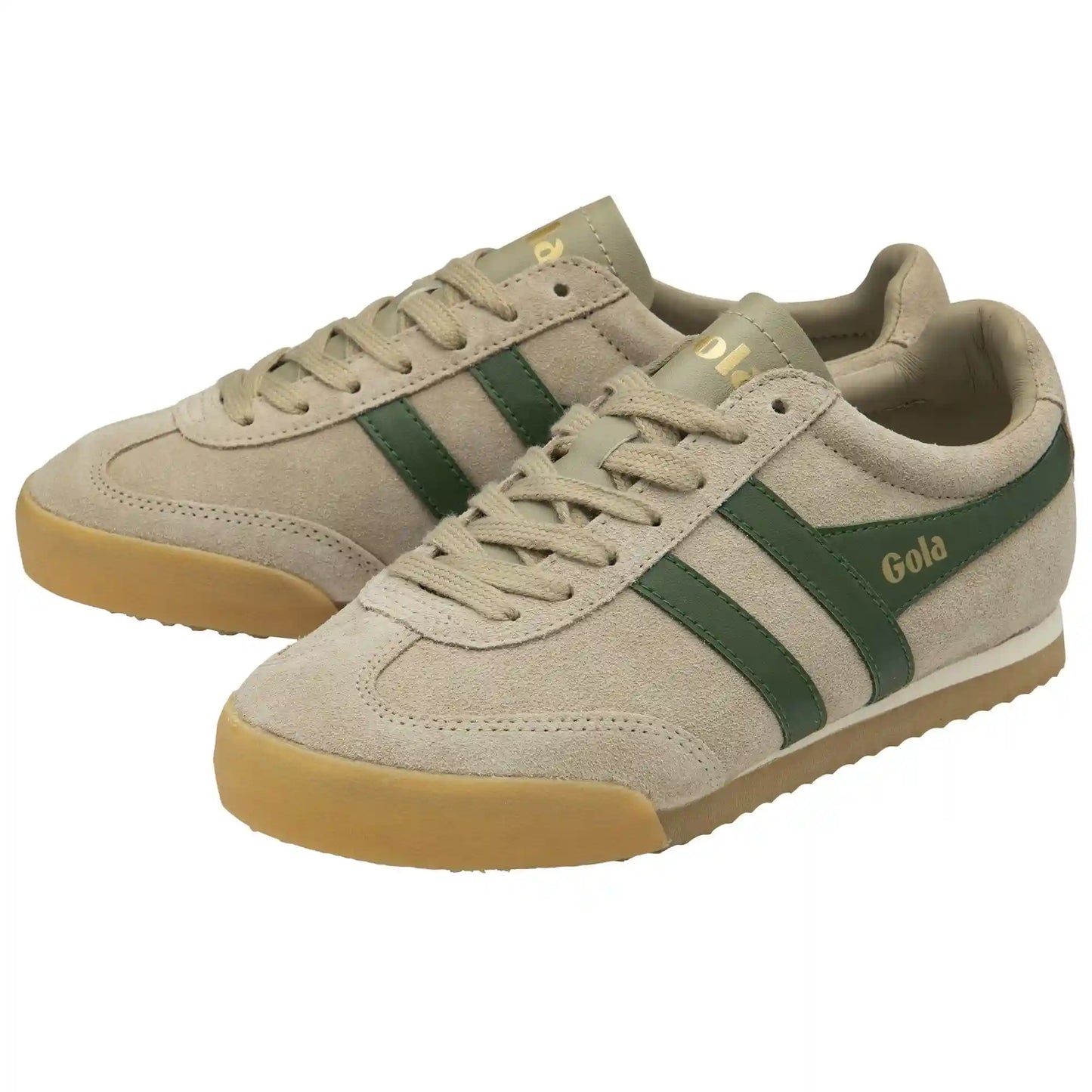 Gola Classics Women's Apollo Sneakers - Bone/Garden Green/Gum