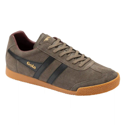 Gola Classics Men's Harrier Suede Sneakers - Urban Moss/Black/Burgundy