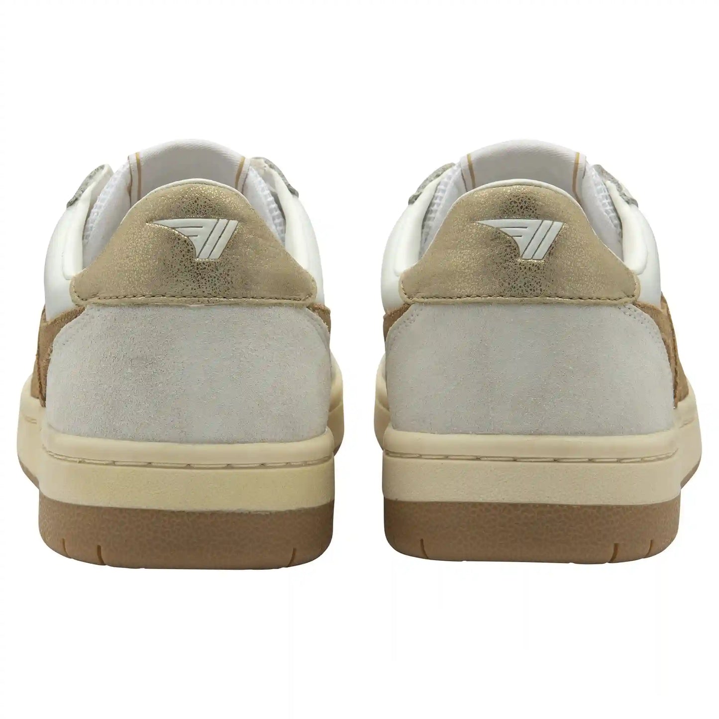 Gola Classics Women's Hawk Sneakers - White/Light Caramel/Gold
