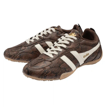 Gola Classics Women's Corva Snake Sneakers - Root/Off White/Gum