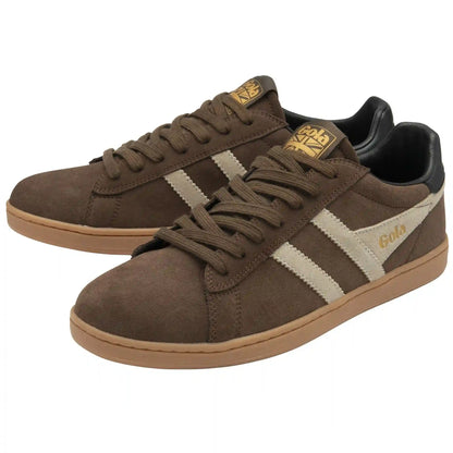 Gola Classics Men's Equipe II Suede Sneakers - Otter/Bone/Black