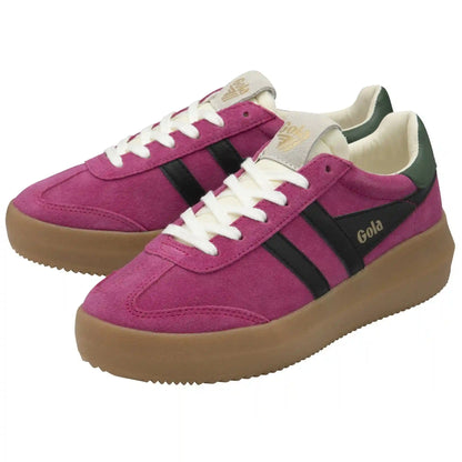 Gola Classics Women's Athena Sneakers - Fuchsia/Black/Evergreen/Gum