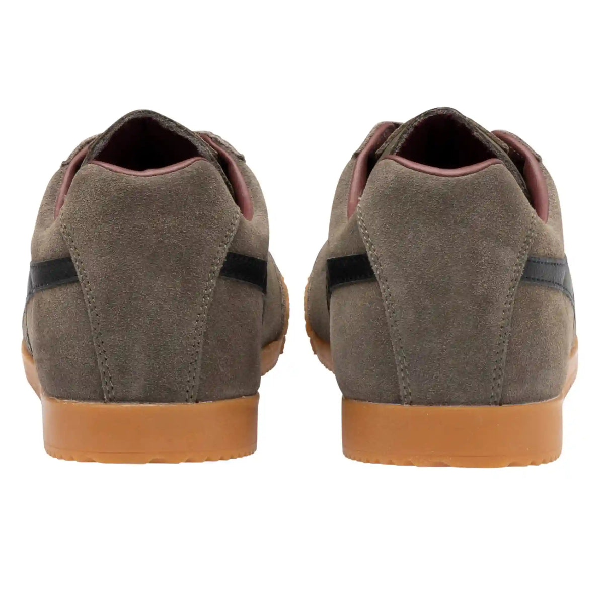Gola Classics Men's Harrier Suede Sneakers - Urban Moss/Black/Burgundy