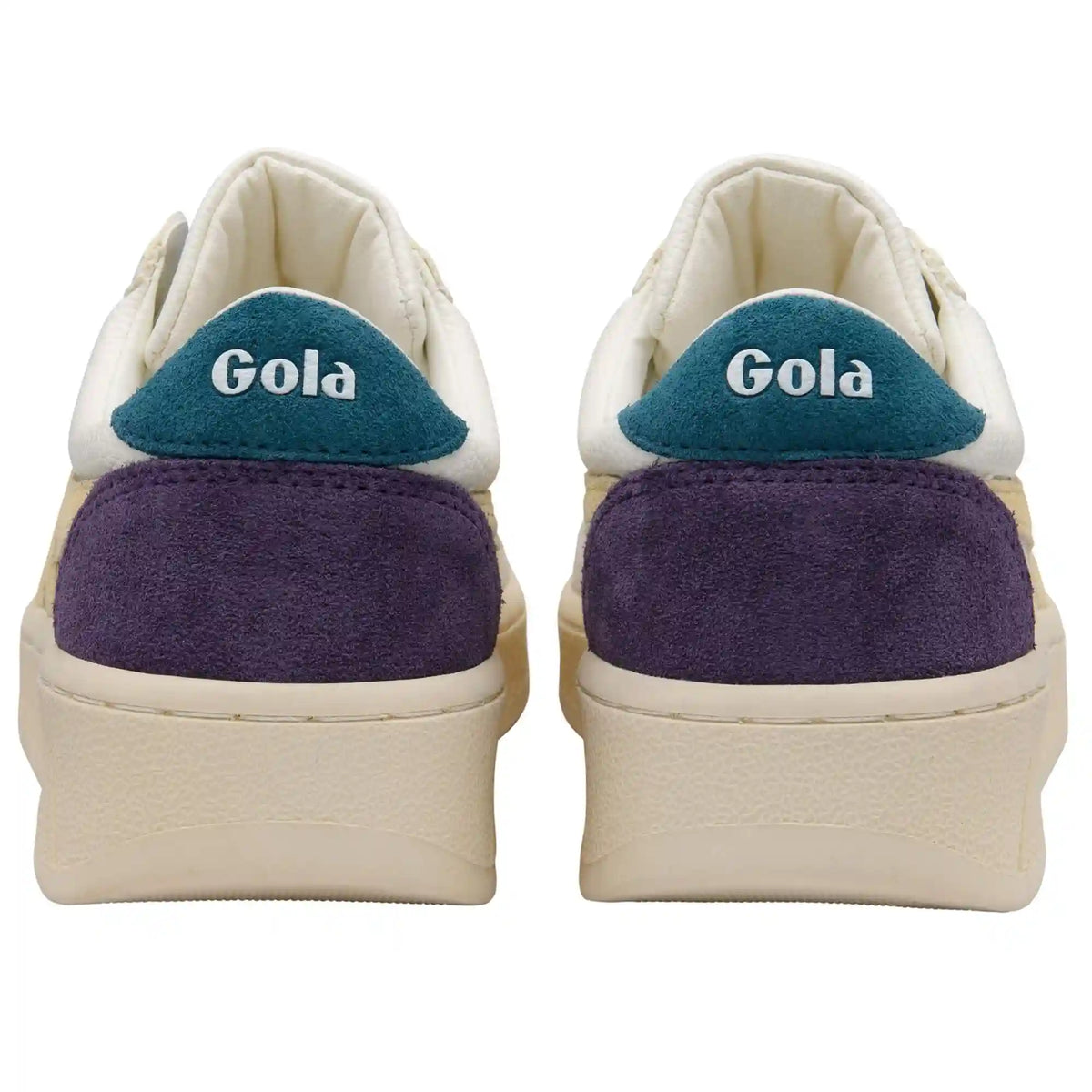 Gola Classics Women's Grandslam Trident Sneakers - White/Buttermilk/Peacock