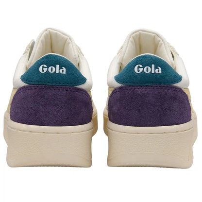 Gola Classics Women's Grandslam Trident Sneakers - White/Buttermilk/Peacock