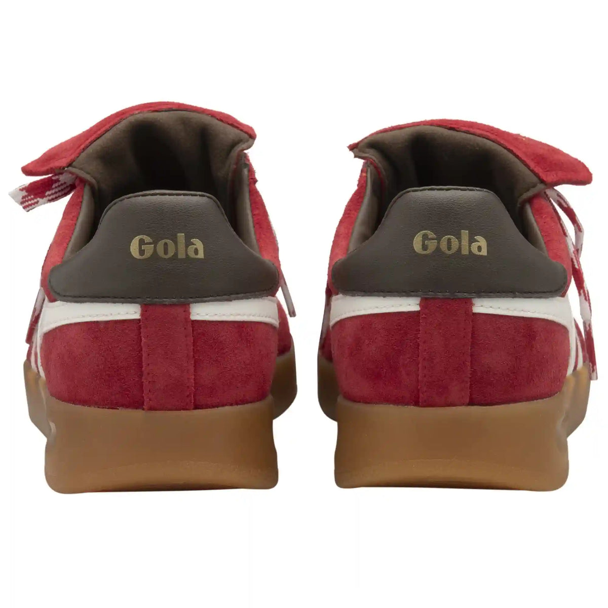 Gola Classics Women's Stadia '86 Sneakers - Red/Off White/Dark Brown/Gum