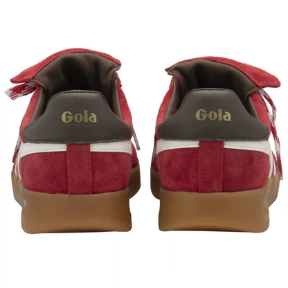 Gola Classics Women's Stadia '86 Sneakers - Red/Off White/Dark Brown/Gum