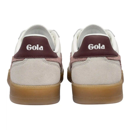 Gola Classics Women's Viper Leather Sneakers - White/Brownrose/Windsor Wine/Gum
