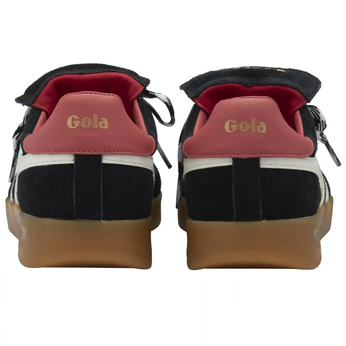 Gola Classics Women's Stadia '86 Sneakers - Black/Off White/Coral/Gum